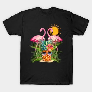 Flamingos and Pineapples T-Shirt